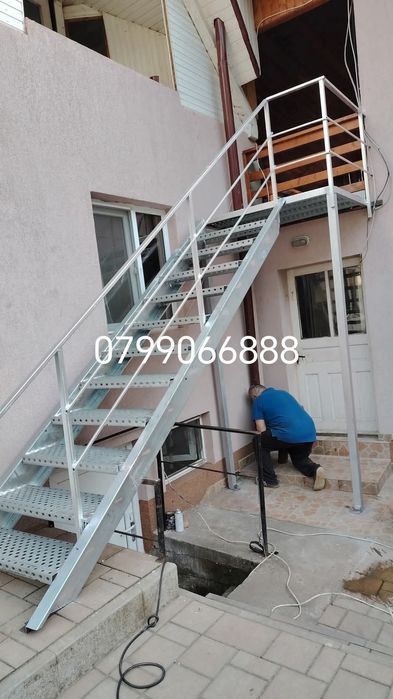 Scări zincate galvanizate