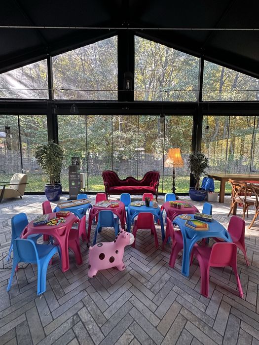 Animație- Jocuri- Pictură pe față- Colț de joacă- Tobogan gonflabil