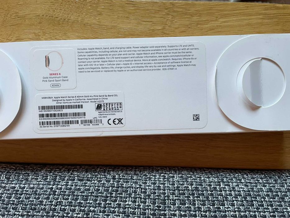 Apple Watch Series 6 40mm Gold Alu, Pink sand band , GPS+ LTE