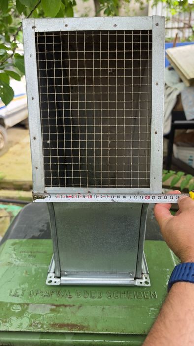 Cot rectangular ventilatie/aerisire HVAC galvanizat.