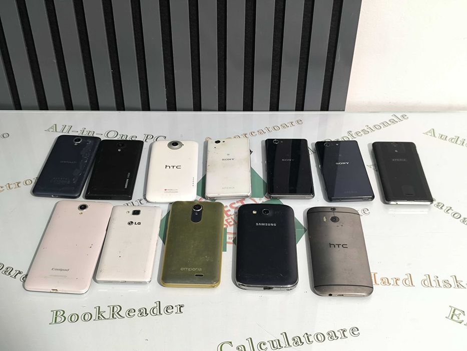 Lot Telefoane Smartphone Diverse - 12 Bucăți, Samsung, Sony, LG, HTC