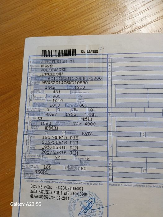 Vand  volkswagen golf 4 ,2006