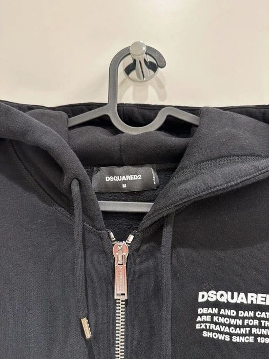Hanorac Dsquared2, Slogan Zipped Sweatshirt