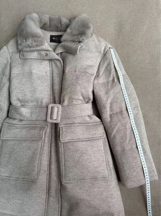Палто с косъм от норка Loro Piana