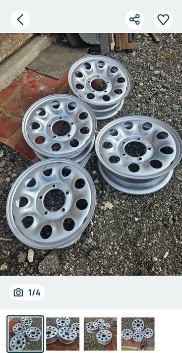 Jante 4 buc 5,5j SUZUKI R15 vitara samurai lada niva daihatsu feroza  
Pret pt toate patru