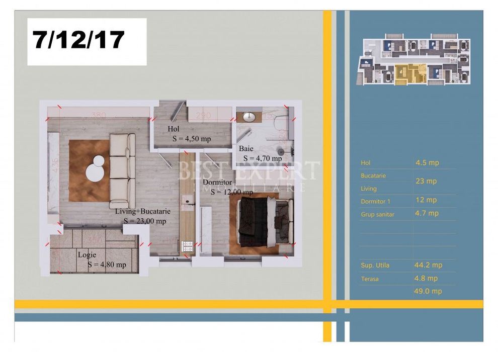 2 Camere Nou | Centrala Proprie | Incalzire in Pardoseala