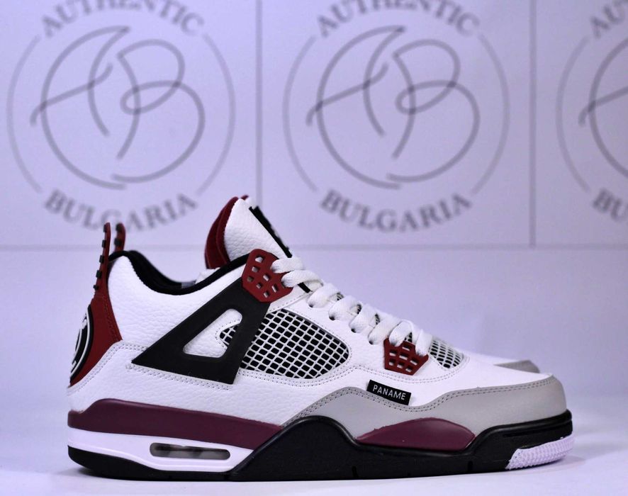 Nike Air Jordan Retro 4 Military Blue Off-White PSG Pure Money Обувки