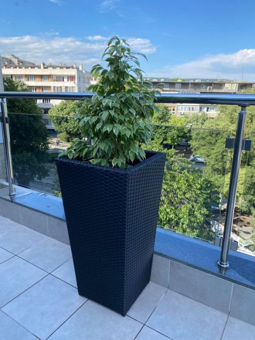 Кашпа за цветя,Ратанова кашпа,Саксия,Външна кашпа,мебел,луксозна