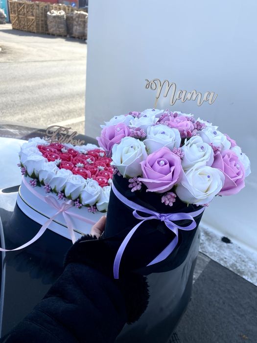 Aranjamente din flori de sapun