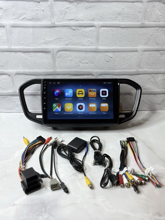 Магнитола для LADA Vesta андроид 13 CarPlay Веста янги рамкаси билан