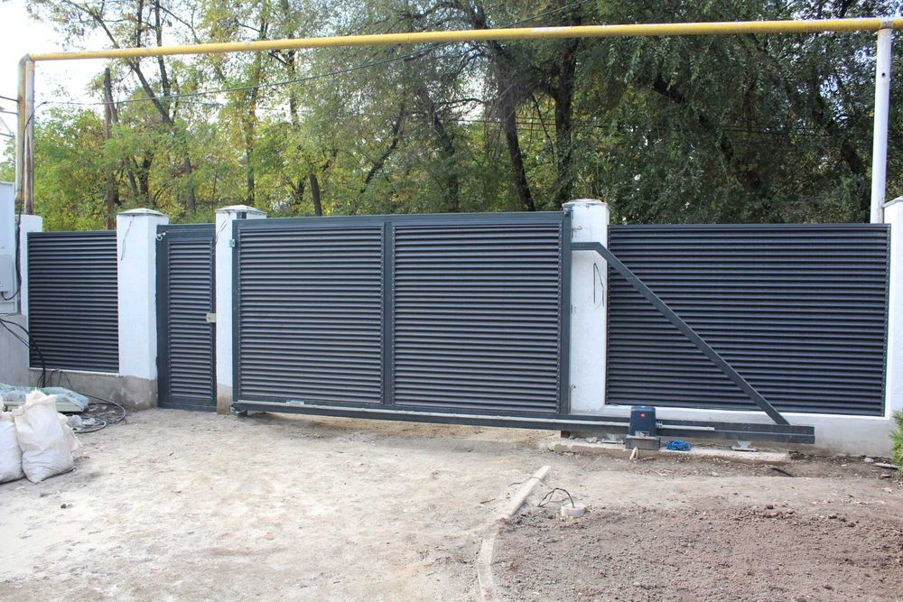 Заборы - жалюзи еврожалюзи