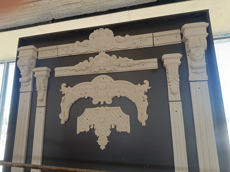 Гипсовая лепнина колонны, галтели, молдинги. 3D панели
