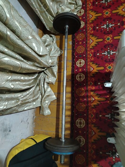 Штанга блины гриф.