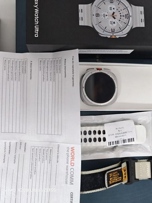 Samsung Galaxy Watch Ultra, 47mm, LTE, Titanium White

Ceasul este fol