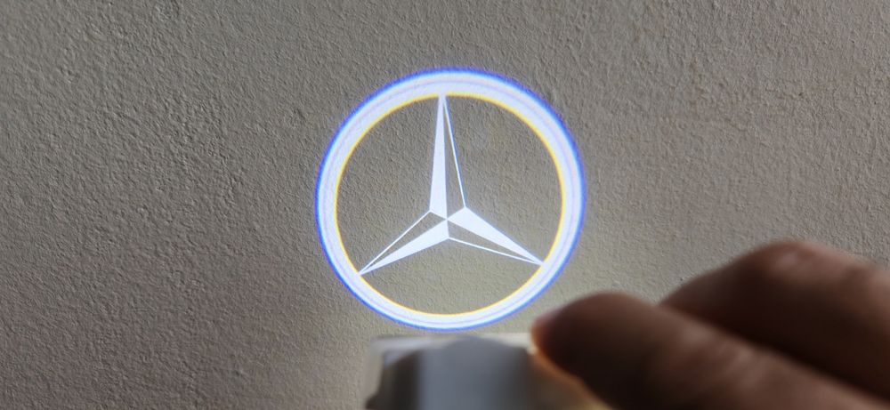 Proiector lumina ușă logo Mercedes