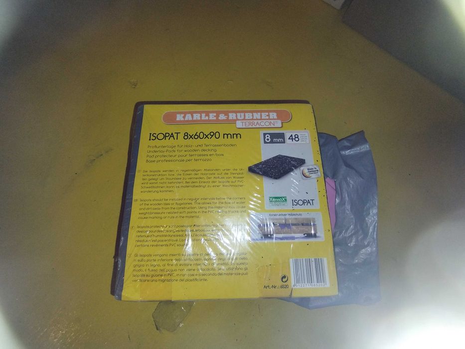 Vand covorase anti-vibratii si aderenta, din, cauciuc, 8x60x90mm NOI