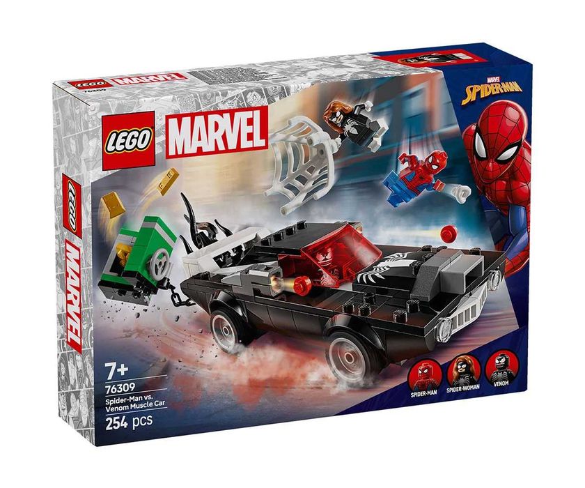 LEGO Marvel 76309 - Spider-Man vs. Venom Muscle Car / Спайдърмен срещу Венъм с мощна кола