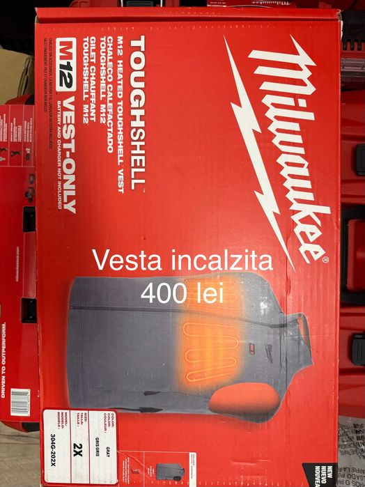 Milwaukee M12HPJBL2 echipament de lucru incalzit santier/geaca hanorac
