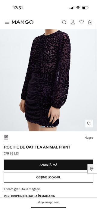 Rochie Mango XS.