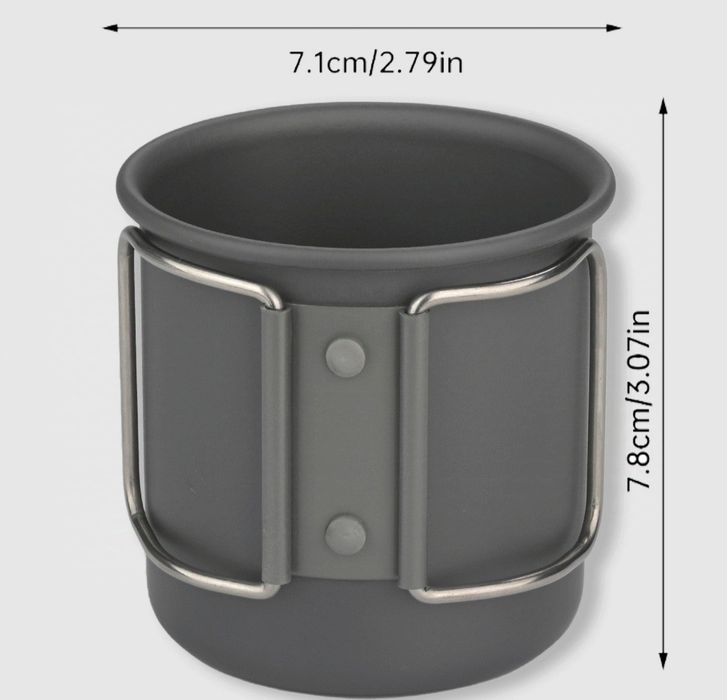 Туристическа алуминиева чаша / канче 300 мл.