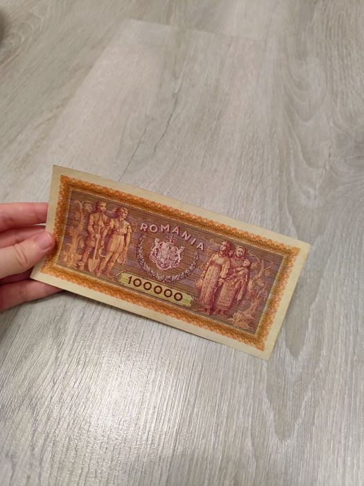Bancnotă veche 100.000 Lei – România – piesă de colecție