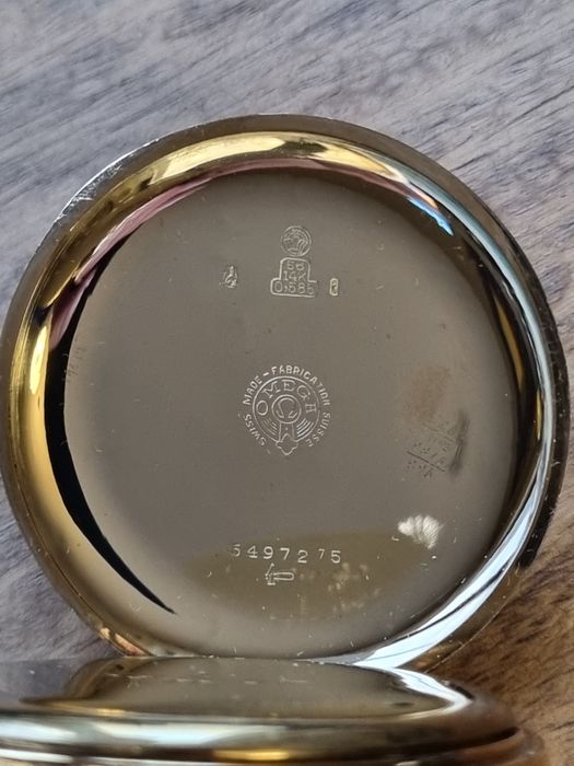 Omega златен  джобен 14к