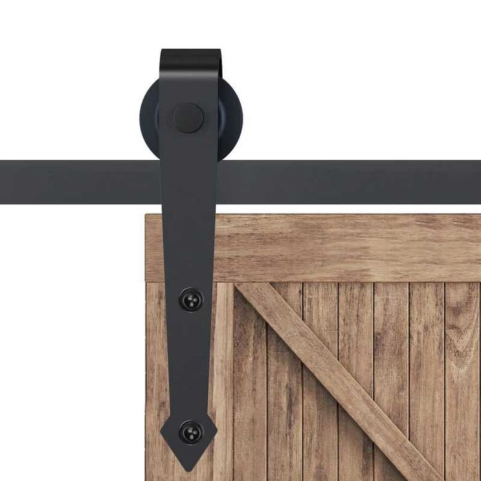 Комплект релси за плъзгащи се врати HOMCOM, метални, 2 м