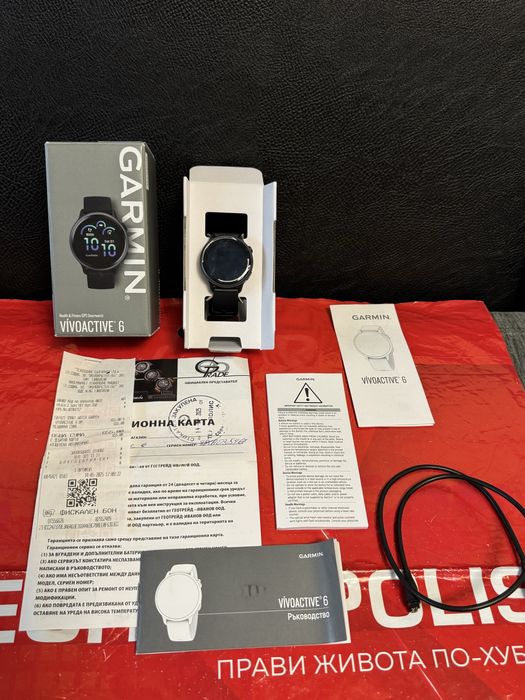 КАТО НОВ 45mm Garmin VIVO ACTIVE 6 Гаранция Technopolis Black