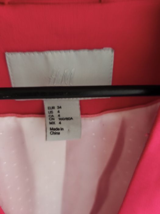 Розово сако H&M  до ръст 146