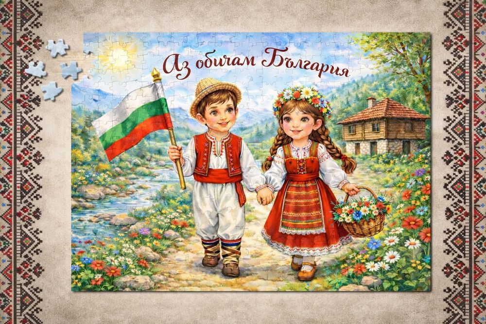 Пъзел персонализиран с име, снимки