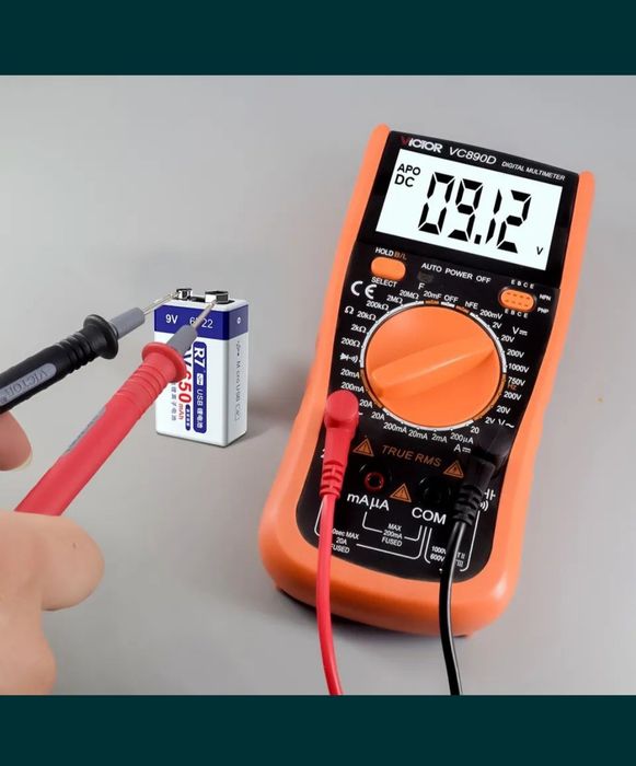 9 V вольт Аккумулятор Крона батарейка заряжаемая для металлоискатель