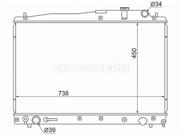 Радиатор Toyota Estima