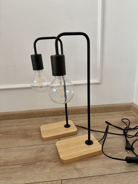 Set 2 veioze Ikea Tvarhand, becuri incluse!