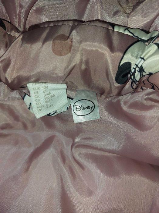 Детско пухено палто/ елек МиниМаус H&M 104см