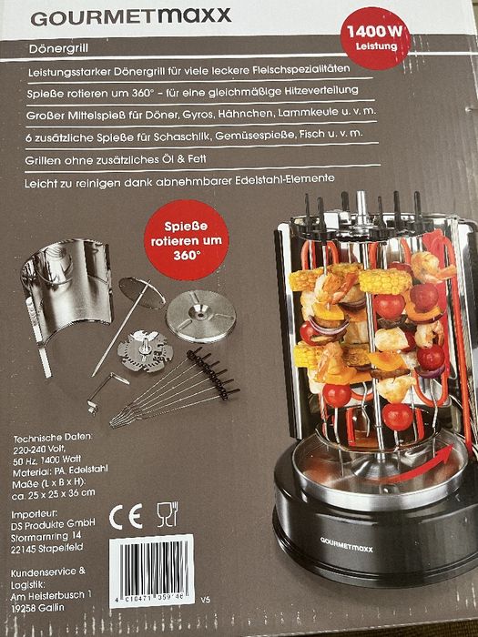 Vând Grill electric pentru shaorma,frigarui,pui la rotisor