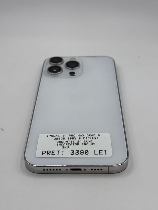 Iphone 14 Pro Max 256GB Grad A Garantie 24 Luni - iphonezone.ro
