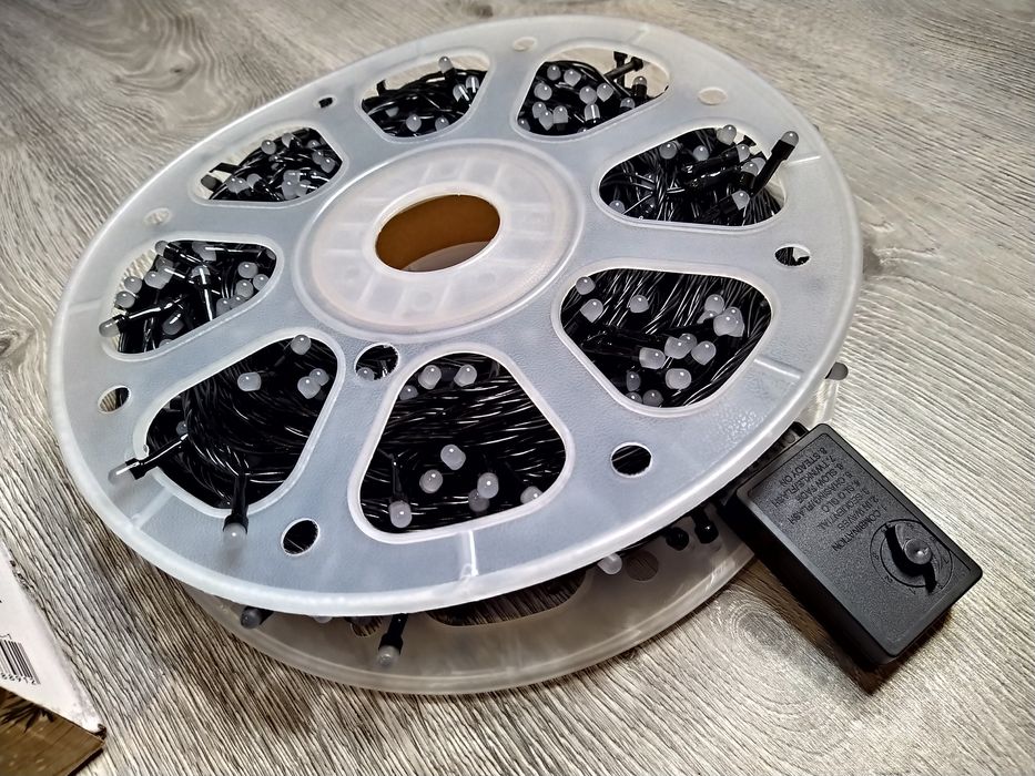 Instalatie de Craciun, Led/ Diamant, rola 100M, cu 8 Jocuri de lumini