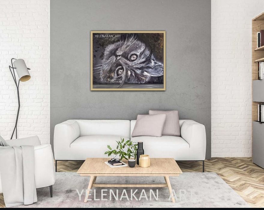 Картина ручной работы «Дымка» 40*50