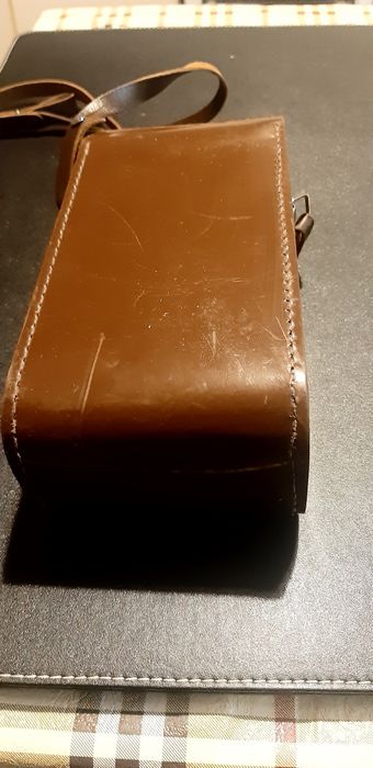 Ретро кожен калъф за фотоапарат