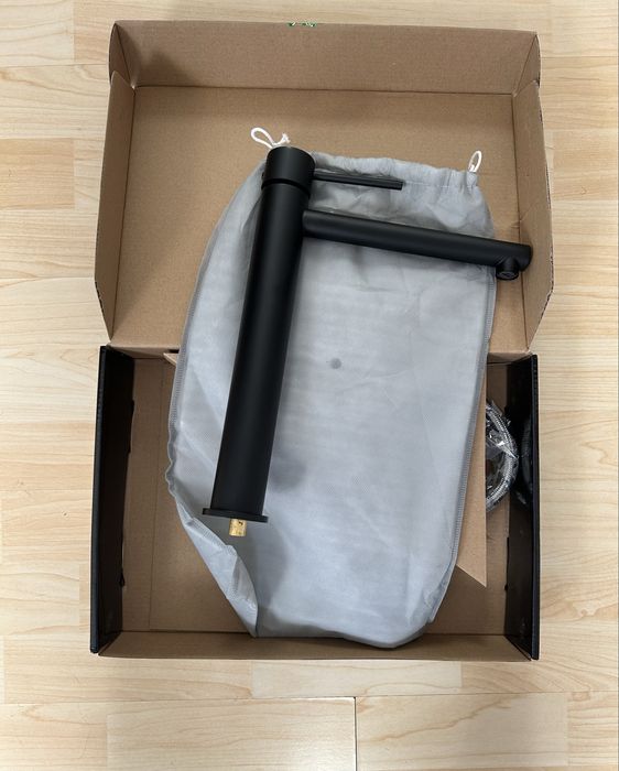 Смесител за мивка IMEX - Milos Black - висока