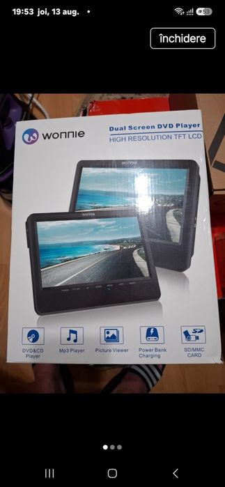 DVD playere auto portabile