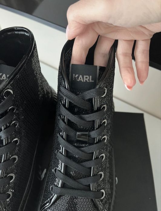 Ghete Karl Lagerfeld marime 36 noi