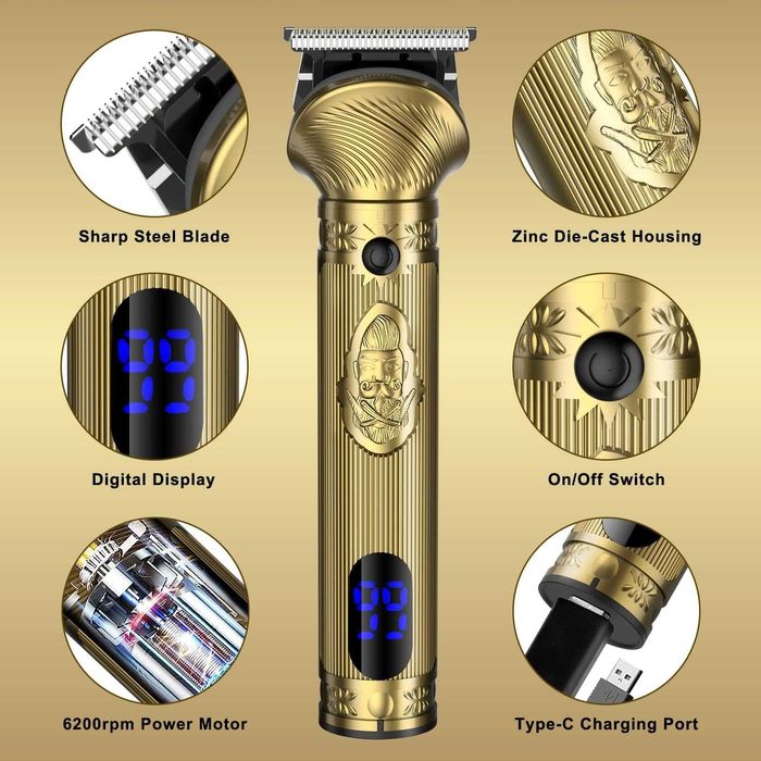 Професионален комплект за подстригване - брада коса тяло- Qreeyx 698