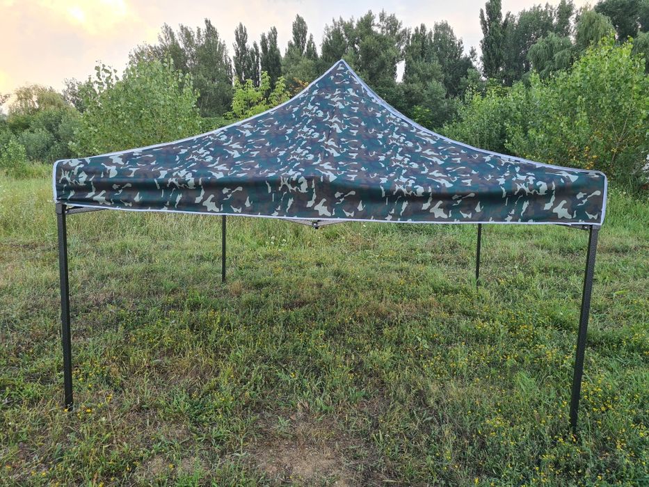Cort pavilion pliabil 3×3 camuflaj armată pescuit camping rulota