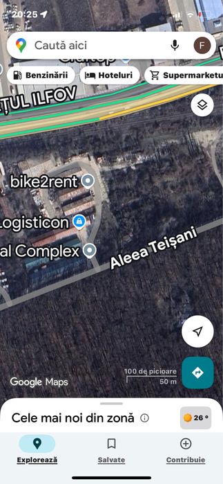 Inchiriez  teren 16.000mp Aleea Teisani Sct 1 Bucuresti,1.4€/mp