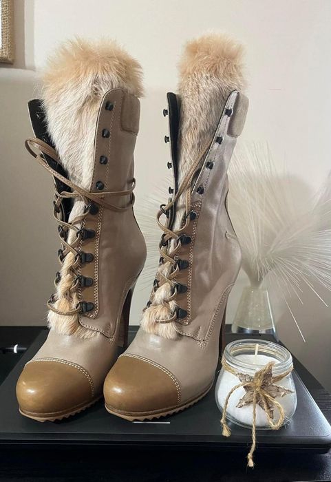 BARBARA BUI боти от естествена кожа