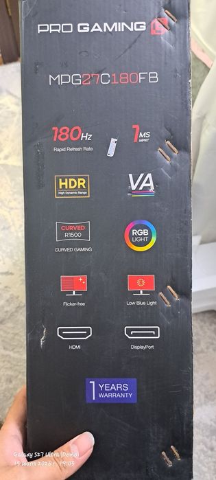 Монитор Pro Gaming 27 180Hz