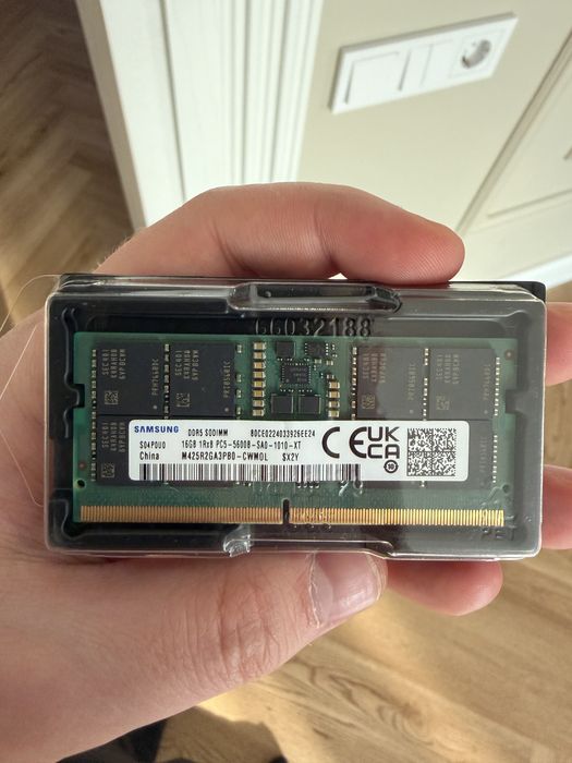 ОЗУ Samsung 16GB DDR5 SO-DIMM 5600MHz | Оперативная память на ноутбук