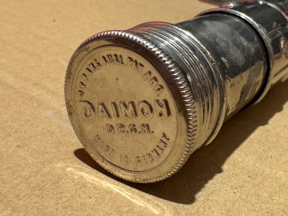 Малък метален немски туристически джобен сгъваем вентилатор на батерии