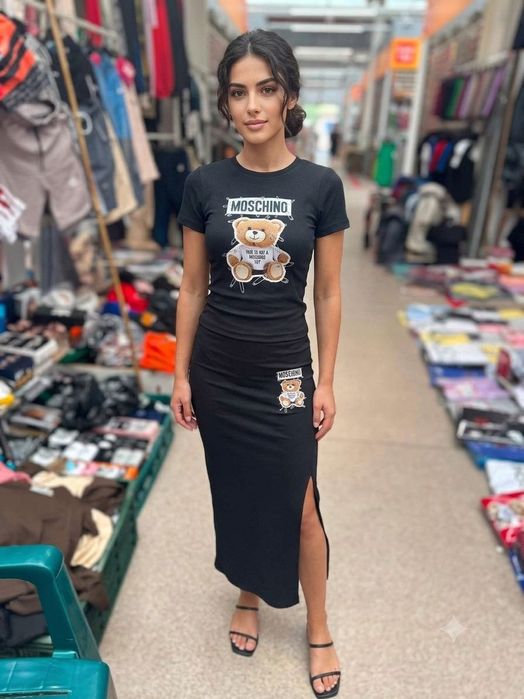 Compleu  dama tricou fudta lunga